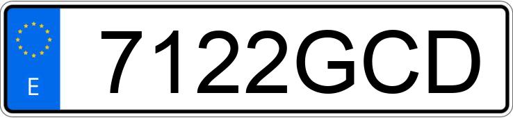 Numer rejestracyjny 7122GCD posiada VOLKSWAGEN GOLF Numer rejestracyjny 7122GCD posiada VOLKSWAGEN GOLF