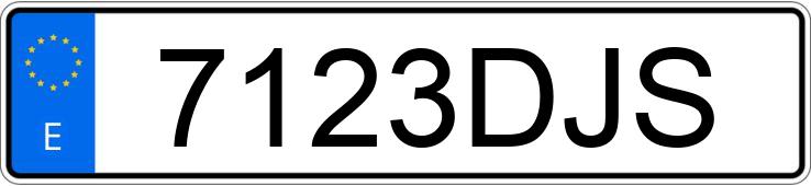 Numer rejestracyjny 7123DJS posiada PEUGEOT 307