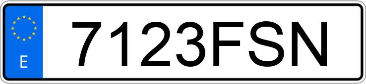 Numer rejestracyjny 7123FSN posiada CITROEN XSARA