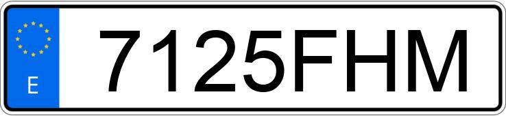 Registreringsnummeret 7125FHM har AUDI A4