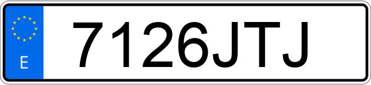 Numer rejestracyjny 7126JTJ posiada VOLKSWAGEN PASSAT