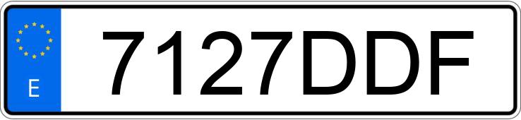 Numer rejestracyjny 7127DDF posiada HONDA ACCORD