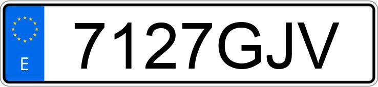 Numer rejestracyjny 7127GJV posiada AUDI A5