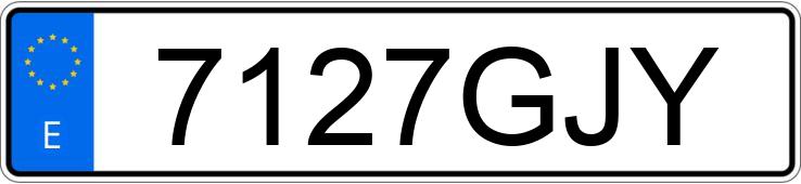 Numer rejestracyjny 7127GJY posiada TOYOTA RAV4