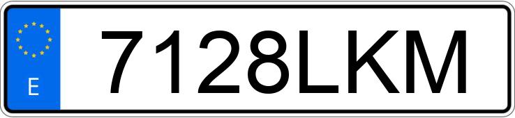 Numer rejestracyjny 7128LKM posiada BMW SERIE 3