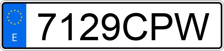 Numer rejestracyjny 7129CPW posiada SEAT IBIZA