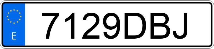 Numer rejestracyjny 7129DBJ posiada BMW SERIE 3