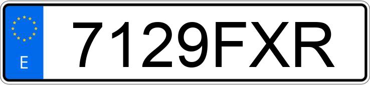 Le numéro d’enregistrement 7129FXR a CITROEN BERLINGO