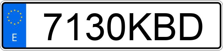 Numer rejestracyjny 7130KBD posiada MAZDA MAZDA6