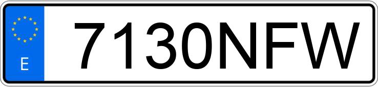 Numer rejestracyjny 7130NFW posiada RENAULT LAGUNA COUPE