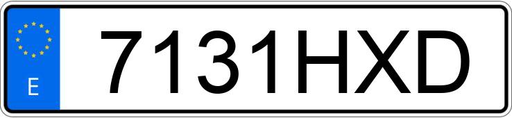 Numer rejestracyjny 7131HXD posiada VOLKSWAGEN CROSSGOLF