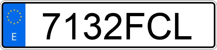 Numer rejestracyjny 7132FCL posiada PEUGEOT PARTNER