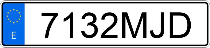 Numer rejestracyjny 7132MJD posiada BMW SERIE 5