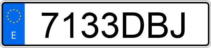 Numer rejestracyjny 7133DBJ posiada OPEL VECTRA