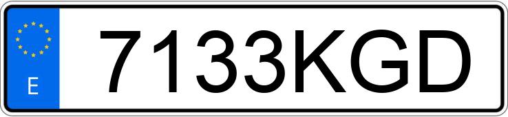 Numer rejestracyjny 7133KGD posiada RENAULT SCENIC Numer rejestracyjny 7133KGD posiada RENAULT SCENIC