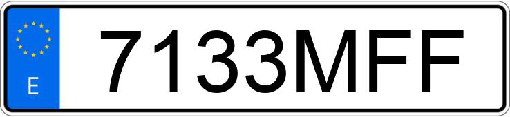 Numer rejestracyjny 7133MFF posiada FORD FIESTA