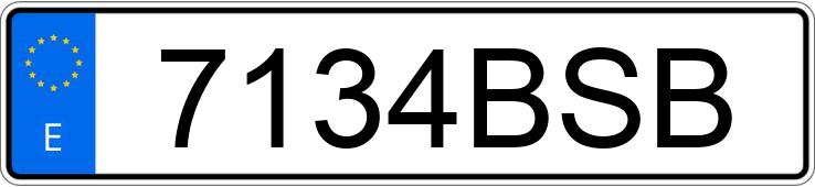 Numer rejestracyjny 7134BSB posiada AUDI A4