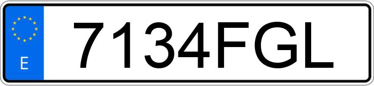 Numer rejestracyjny 7134FGL posiada SKODA OCTAVIA