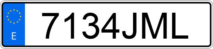 Numer rejestracyjny 7134JML posiada CITROEN C4