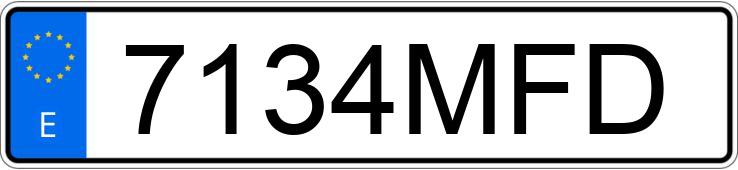 Numer rejestracyjny 7134MFD posiada CITROEN E-C4