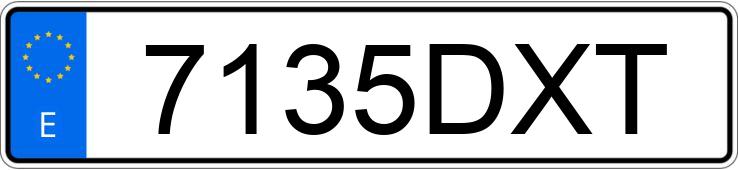 Registreringsnummer7135DXT har FORD FOCUS