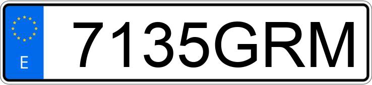 Numer rejestracyjny 7135GRM posiada CITROEN C4