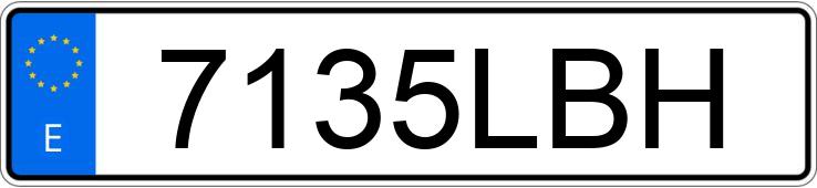Numer rejestracyjny 7135LBH posiada BMW SERIE 1