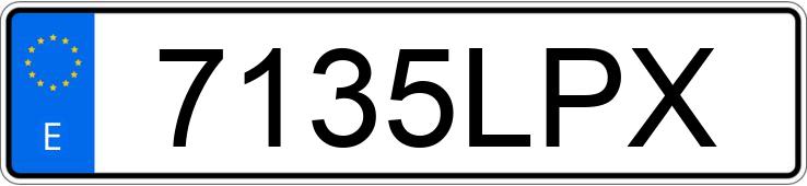 Numer rejestracyjny 7135LPX posiada BMW X6