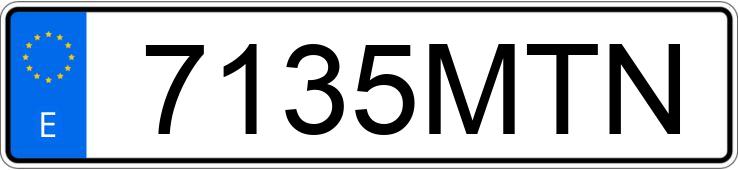 Numer rejestracyjny 7135MTN posiada TESLA MODEL 3 Numer rejestracyjny 7135MTN posiada TESLA MODEL 3