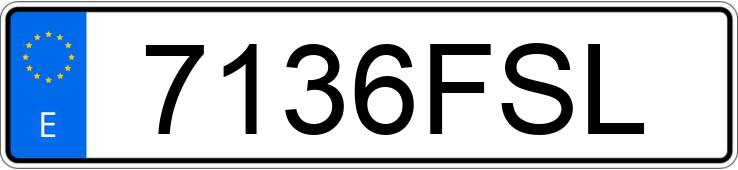 Numer rejestracyjny 7136FSL posiada FORD TRANSIT CONNECT