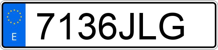 Numer rejestracyjny 7136JLG posiada VOLKSWAGEN GOLF SPORTSVAN