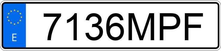 Numer rejestracyjny 7136MPF posiada FORD FOCUS 1.0 ECOBOOST 125 TREND+