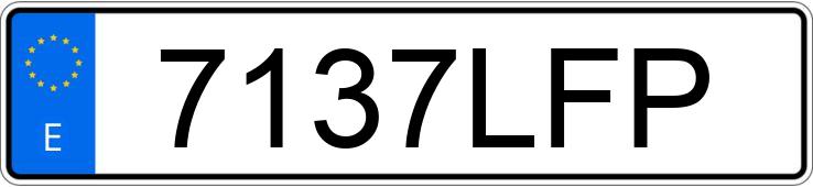 Numer rejestracyjny 7137LFP posiada BMW X5
