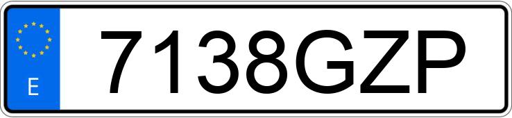 Numer rejestracyjny 7138GZP posiada CITROEN JUMPY