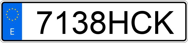 Numer rejestracyjny 7138HCK posiada VOLVO S60