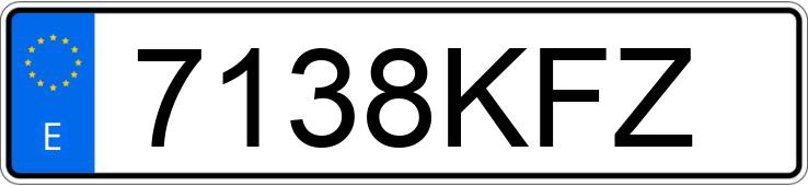 Numer rejestracyjny 7138KFZ posiada CHEVROLET-GM CAMARO 3.6 V6 328