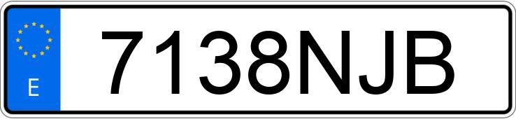 Numer rejestracyjny 7138NJB posiada TOYOTA COROLLA CROSS