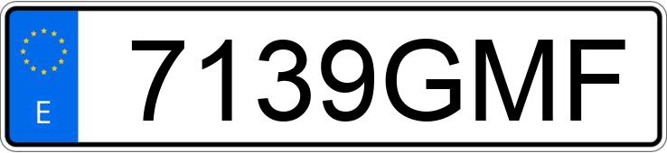 Numer rejestracyjny 7139GMF posiada RENAULT MEGANE