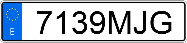 Numer rejestracyjny 7139MJG posiada BMW SERIE 5