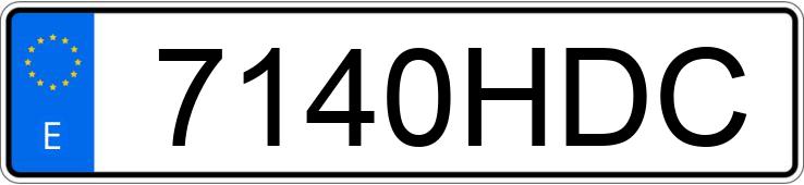 Numer rejestracyjny 7140HDC posiada HONDA CIVIC