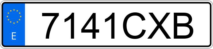 Numer rejestracyjny 7141CXB posiada CITROEN C2