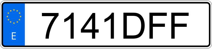 Numer rejestracyjny 7141DFF posiada RENAULT CLIO