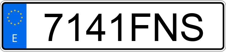 Numer rejestracyjny 7141FNS posiada MITSUBISHI ECLIPSE