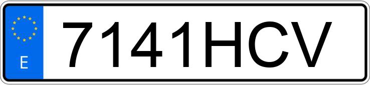 Numer rejestracyjny 7141HCV posiada BMW SERIE 1