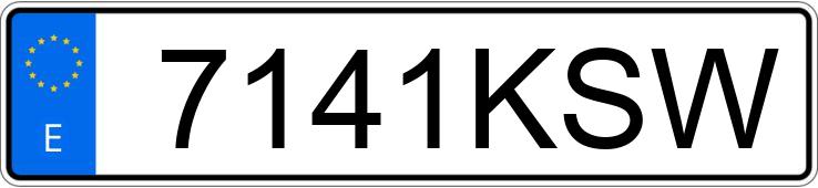 Registreringsnummer7141KSW har PEUGEOT 508