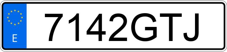 Numer rejestracyjny 7142GTJ posiada RENAULT MEGANE COUPE