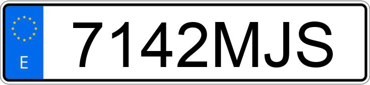 Numer rejestracyjny 7142MJS posiada RENAULT D Numer rejestracyjny 7142MJS posiada RENAULT D