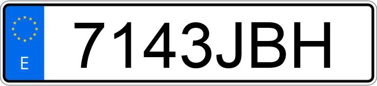 Numer rejestracyjny 7143JBH posiada BMW SERIE 6