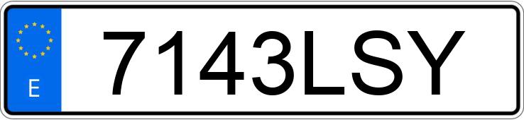 Numer rejestracyjny 7143LSY posiada TOYOTA C-HR