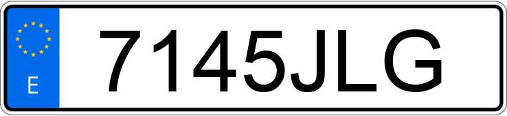 Numer rejestracyjny 7145JLG posiada DODGE CHALLENGER